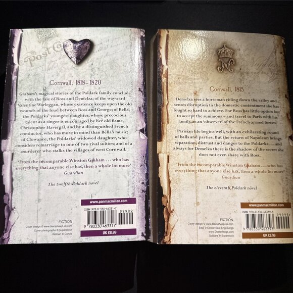 Winston Graham Book Lot of 7 Different Poldark Series by PAPERBACKS - Picture 5 of 12